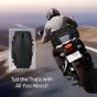 Allextreme 65Ltr Bike Tail Bag Lightweight Multi-Pocket Universal Storage with Mounting System YKK Zippers & Removable Strap Travel Saddle-Bag for Biker All Motorcycles and Bikes (Pack of 1, Black)
