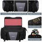 Allextreme 65Ltr Bike Tail Bag Lightweight Multi-Pocket Universal Storage with Mounting System YKK Zippers & Removable Strap Travel Saddle-Bag for Biker All Motorcycles and Bikes (Pack of 1, Black)