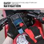 Allextreme Full Finger Bike Riding Gloves for Rider | Breathable Mesh Motorcycle Gloves with Knuckle Guard & Screen Touch Feature | Anti-Skid Grip Comfortable Riding Gear for Bikers (XXL, Black & Red)