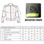 Allextreme SNOWSTORM Bike Riding Jacket CE Level 2 Certified Armour Protector Back Elbows Shoulders Protection Mesh Fabric Motorcycle Rider Gear for Bikers (5XL, Black & Green)