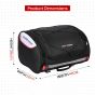 Allextreme 35L Motorcycle Tail Bag Lightweight Multi-Pocket Biker Storage with 4 Point Mounting System YKK Pullers Zippers & Removable Strap for All Motorcycles (Black, Pack of 1)