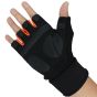 Allextreme EXOMHG1 Multipurpose Unisex Bike Racing Half Finger Gloves Breathable Comfortable Hand Gloves for Gym Biking Sports Cycling and Riding (Medium, Orange)