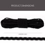 AllExtreme EXR28B1 Extra Long & Heavy Leg Guard Rope Durable & Sturdy Cable for Royal Enfield Bullet & all Other Bikes (28 Meters, Black)