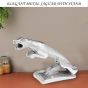 AllExtreme EXLMTC1 Heavy Metal Jagaur With Stand Elegant Exterior Decorative Accessory Ideal For Motorcycles, Bikes & Other Automobiles (Silver)