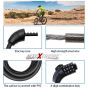 AllExtreme EXBCNLB Multipurpose 4 Digit Security Resettable Bike Cable Lock Heavy Duty Anti-Theft Protection Bicycle Safety Number Locks (3.6 feet/42 Inches)