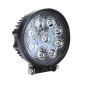 AllExtreme EX4ROF1 9 LED Round Fog Light 4 Inch Waterproof Flood Lamp with Mounting Brackets for Cars and Motorcycle (27W, White Light, 1 PC)