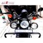 AllExtreme EX4ROF1 9 LED Round Fog Light 4 Inch Waterproof Flood Lamp with Mounting Brackets for Cars and Motorcycle (27W, White Light, 1 PC)