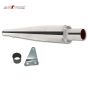 AllExtreme EX074 Wild Boar Silencer with Glasswool Compatible for Royal Enfield BS3 and BS4 Model Bullet 350cc and 500cc (Chrome)
