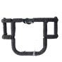 AllExtreme EXAFLGR Heavy Duty Metal Stainless Steel Air Fly Leg Guard Front Bike Safety Crash Bar with Black Rope Compatible for BS3 & BS4 Model Bullet 350cc & 500cc (Black)