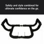 AllExtreme EXAFLGR Heavy Duty Metal Stainless Steel Air Fly Leg Guard Front Bike Safety Crash Bar with Black Rope Compatible for BS3 & BS4 Model Bullet 350cc & 500cc (Black)