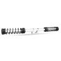 AllExtreme EXSRLS Heavy Duty Single Rod Leg Guard Front Bike Safety Crash Bar with Stylish Black Spring Compatible for BS3 and BS4 Model Royal Enfield Bullet 350cc and 500cc (Chrome)