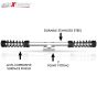 AllExtreme EXSRLS Heavy Duty Single Rod Leg Guard Front Bike Safety Crash Bar with Stylish Black Spring Compatible for BS3 and BS4 Model Royal Enfield Bullet 350cc and 500cc (Chrome)