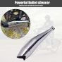 AllExtreme EX097 Black Tail Dolphin Silencer with Glasswool Compatible for BS3 and BS4 Model Royal Enfield Bullet 350cc and 500cc (Chrome with Black Tail)