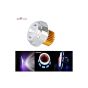 Allextreme EXBW071 Projector Lamp High Intensity Led Headlight Dual Ring Cob Led Inside Double Angel'S Eye Ring (Blue & White) Lens Projector