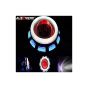 Allextreme EXBW071 Projector Lamp High Intensity Led Headlight Dual Ring Cob Led Inside Double Angel'S Eye Ring (Blue & White) Lens Projector