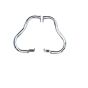 AllExtreme EXBSLG1 2 Rod Bike Rear Leg Guard Back Side Safety Crash Bar Compatible with BS3 and BS4 Model Royal Enfield Bullet 350cc and 500cc (Chrome)