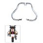 AllExtreme EXBSLG1 2 Rod Bike Rear Leg Guard Back Side Safety Crash Bar Compatible with BS3 and BS4 Model Royal Enfield Bullet 350cc and 500cc (Chrome)