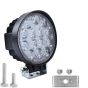 Allextreme EX14HW1 14 LED Round Fog Light Heavy Duty Off Road Driving CREE LED Work Light for All Bikes and Cars (42W, White Light, 1 PC)