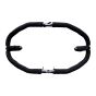 AllExtreme Heavy Duty Metal with Rope Stylist Real Customized 8 Bend Black Rope Safety Leg Crash Guard for Royal Enfield Bullet Classic 350/500, Standard and Electra