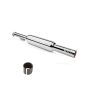 Allextreme EXLS19 Long Punjabi Empty Silencer with Bush Compatible for Royal Enfield BS3 and BS4 Model Bullet 350cc and 500cc (Chrome)