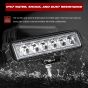 AllExtreme EX6I6F1 6 LED Fog Light Bar 6 Inch Waterproof Driving Lamp with Mounting Bracket for Motorcycles and Cars (18W, White Light, 1 PC)