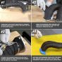 AllExtreme Silencer Wrap Bike Exhaust Heat Shield LENGTH-3 Metre for Bullet Electra Twinspark (Black)