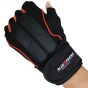 Allextreme Multipurpose Gym and Bike Wrist Half Finger Gloves for Fitness Weightlifting Exercise Sport Cycling (Orange, XL)