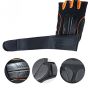 Allextreme AESG08 Half Finger Bike Gloves MLXL Breathable with Microfiber Leather Anti slip Shock absorbing 3MM Sponge Pads Design for MenWomen Road Racing Orange