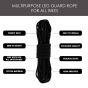 AllExtreme EX28LRB High Strength Leg Guard Rope Synthetic Towing Securing Rope Compatible for Bullet, Cars, Motorcycles, ATV and UTV (28M, Black)