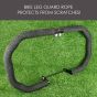 AllExtreme EX28LRB High Strength Leg Guard Rope Synthetic Towing Securing Rope Compatible for Bullet, Cars, Motorcycles, ATV and UTV (28M, Black)