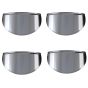 Allextreme Metallic Indicator Shades Set of Heavy Metal, Waterproof & Chrome Finished Light Shield Compatible With Bikes (4pcs)