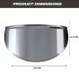 Allextreme Metallic Indicator Shades Set of Heavy Metal, Waterproof & Chrome Finished Light Shield Compatible With Bikes (4pcs)