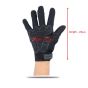 Allextreme EXKRGB1 Microfiber Towel Cleaning Cloth & Hard Rubber Knuckle Nylon Unisex Full Finger Gloves for Bikers & Riders (Black)