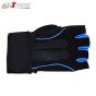 Allextreme EXHG3OE Anti-Slip Half Finger Bike Gloves Breathable Microfiber Leather Shock Absorbing Gloves for Men and Women (Blue, Extra Large)