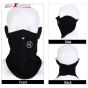 Allextreme EXSFMB Unisex Half Face Mask Triple Layer Washable Anti-pollution with Adjustable Ear Loop (Black, Universal size)