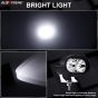 Allextreme EX2OF1P 2 LED Oval CREE Fog Light Off Road Driving Projector Lamp with Mounting Brackets for Motorcycles and Cars (20W, White Light, 1 PC)