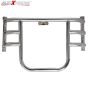 AllExtreme EXAFLGC Heavy Duty Metal Stainless Steel Air Fly Leg Guard Front Bike Safety Crash Bar Compatible for BS3 & BS4 Model Bullet 350cc & 500cc (Chrome)
