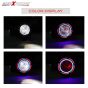 Allextreme EXU11RB U11 CREE LED Fog Light Universal Waterproof Projector Lamp with Dual Ring for Car, Motorcycle and Bikes (15W, Red & Blue Angel Eyes, 3000LM, 2 PCS)