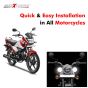 Allextreme EX4RFS2 4 LED Small Round Fog Light Waterproof Off Road Driving Worklight for Motorcycle and Cars (12W, White Light, 2 PCS)