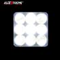 Allextreme EX9LFL2 Universal 9 LED Square Fog Light Flood Auxiliary Lamp for All Bikes Motorcycle Cars and SUV (27W, White Light, 2 PCS)