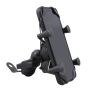 Allextreme EXHSMH1 Universal X-Grip Spider Mobile Holder Adjustable Cell Phone Holder Stand with 360 Degree Rotations and USB Charging Port for Bike Rear View Mirror Cradle (Black)