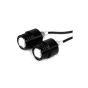AllExtreme EXEE35R Eagle Eye LED Pilot/Indicator Lamp Strobe Parking Reverse Fog Daytime Light DRL Bulb for Car Bike Scooty (Black, Set of 2)