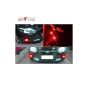AllExtreme EXEE35R Eagle Eye LED Pilot/Indicator Lamp Strobe Parking Reverse Fog Daytime Light DRL Bulb for Car Bike Scooty (Black, Set of 2)