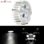 Allextreme EX4LED10 Universal 4 LED Extremely powerful Round Flood Fog Light/Lamp for All Bikes (Silver)
