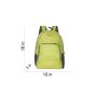 Allextreme Multipurpose Foldable Backpack For Men & Women Lightweight Water Resistant Bag For Occasional Travel, Hiking, Outdoor Tour, Day-To-Day Use (Lemon Green)