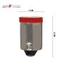 AllExtreme EXTT1R2 BA9S LED Parking Light Super Bright 4 SMD Car Interior License Plate Wedge Dome Trunk Dashboard Bulb for Car Bike and Motorcycle (1W, Red, 2 PCS)