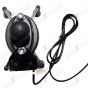 ALLEXTREME EXBM1PH Universal Mobile Mount Cell Phone Holder with USB Charger and 360 Rotation for Motorcycles & Bikes (Black)
