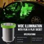 Allextreme EXTG9S3 BA9S LED Parking Light Super Bright 8 SMD Car Interior License Plate Wedge Dome Trunk Dashboard Bulb for Car Bike and Motorcycle (3W, Green, 2 PCS)
