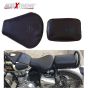 Allextreme PU Leather Seat Cover Cushion Durable, Reinforced Stitching, Comfortable, Classic Design, Dustproof & Waterproof for Motorcycle (Model-16)
