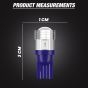 Allextreme EXT106B Universal T10 LED Parking Light 6 SMD Super Bright Interior Pilot License Plate Dome Indicator Lamp Bulb for Car Bike and Motorcycle (2W, Blue, 2 PCS)